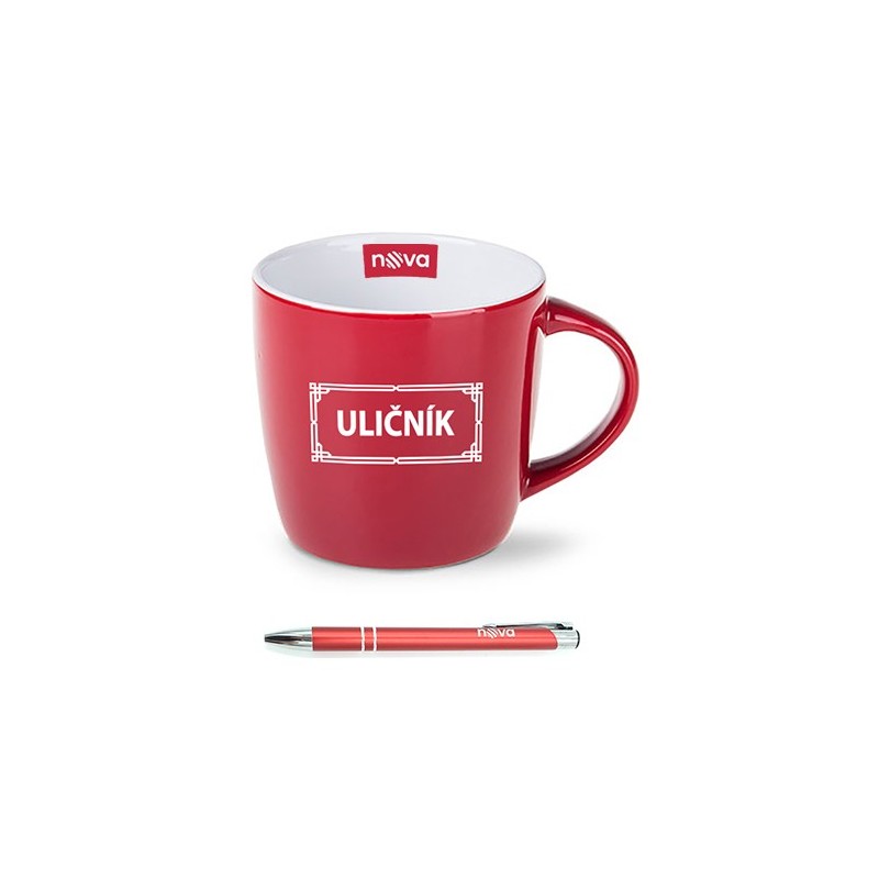 Hrnek Uličník a propiska Nova