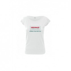Tričko Ordinace dámské s nápisem Věrná pacientka