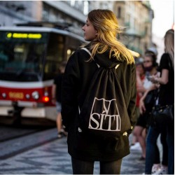 Batoh logo V SÍTI - bílý