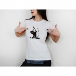 Dámské tričko bílé - černý potisk