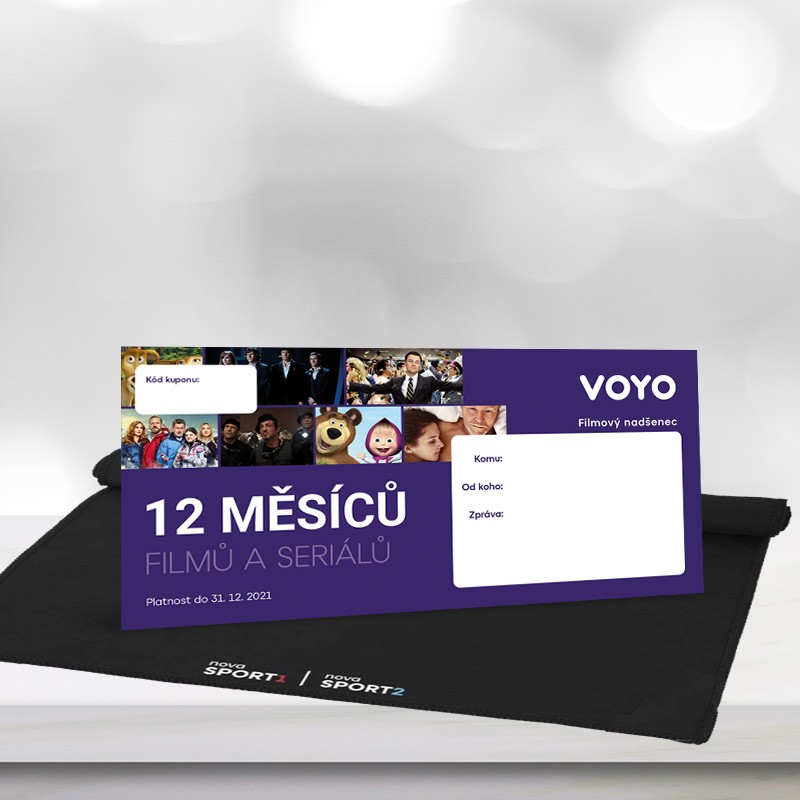 Předplatné Voyo na 12 měsíců a funkční ručník Nova Sport