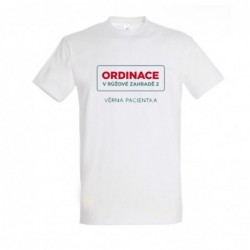 Tričko Ordinace dámské s nápisem Věrná pacientka (pánský...