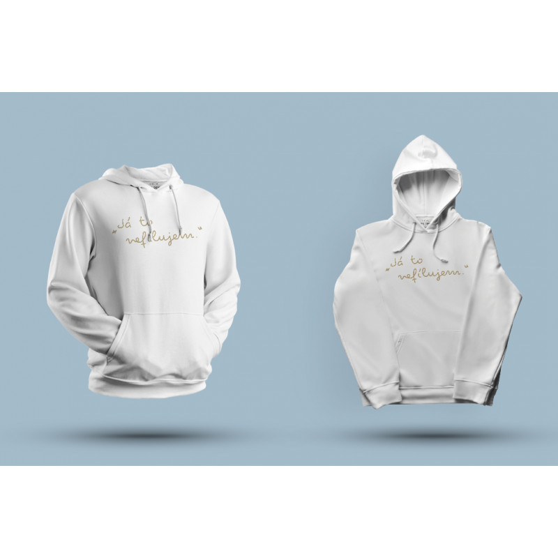 Mikina "Já to nefílujem" bílá