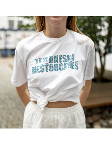 Triko HÁDKOVI "TY SI DNESKA NEŠŤOUCHNEŠ" bílé
