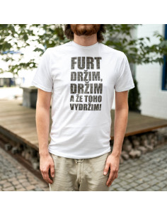 Triko HÁDKOVI „DRŽIM, DRŽIM A ŽE TOHO VYDRŽIM“ černé