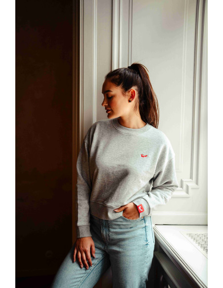 Dámská Cropped mikina - grey