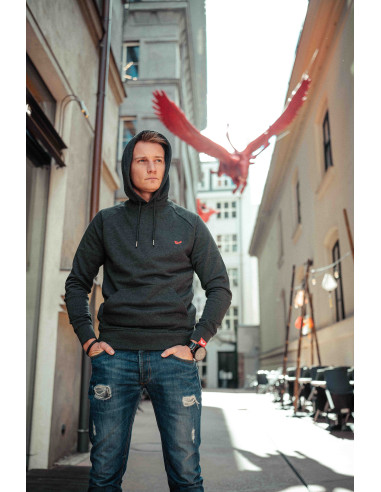 Pánská mikina Flyer s kapucí