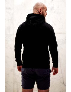 Pánská mikina s kapucí černá 2