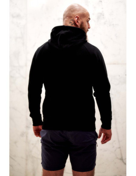 Pánská mikina s kapucí černá