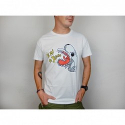 Pánské tričko bílé - barevný potisk - Je mi to jedno v2